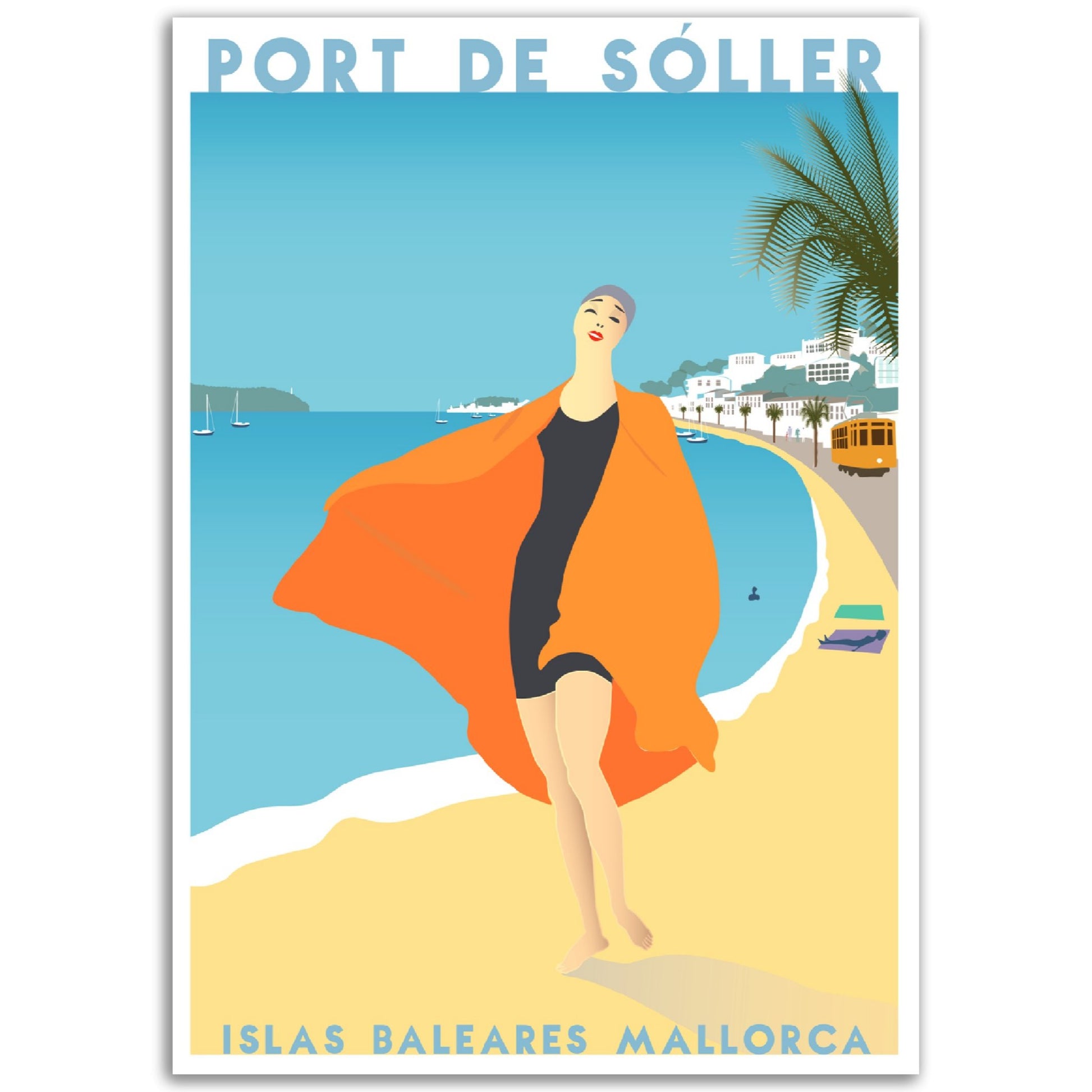 Port de Soller, Mallorca, by Posterify design, Print Premium Matte Paper - Posterify