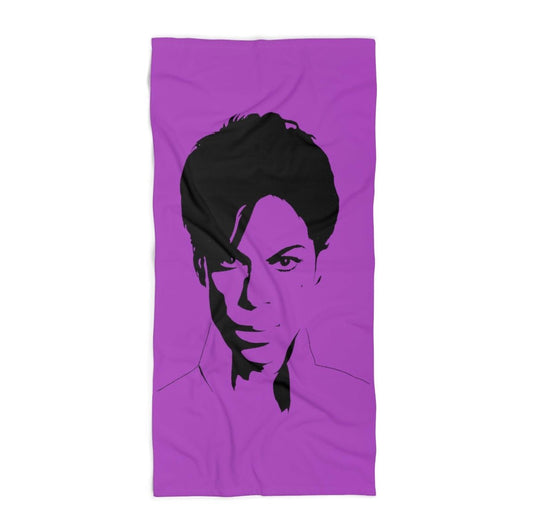 Prince Purple Beach Towel - Posterify