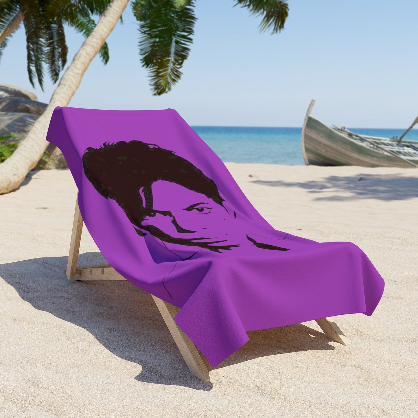 Prince Purple Beach Towel - Posterify