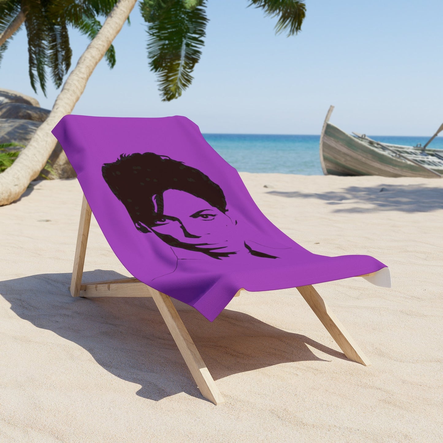 Prince Purple Beach Towel - Posterify