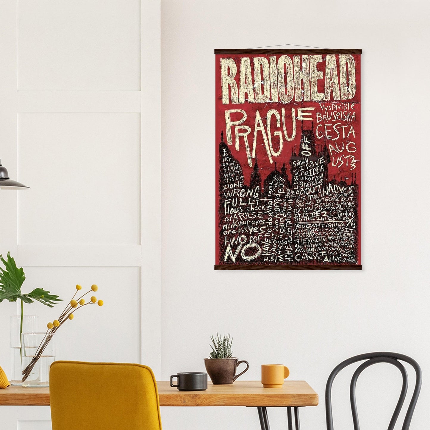 Radiohead Prague Vintage Poster reprint on Premium Poster Matte Paper - Posterify