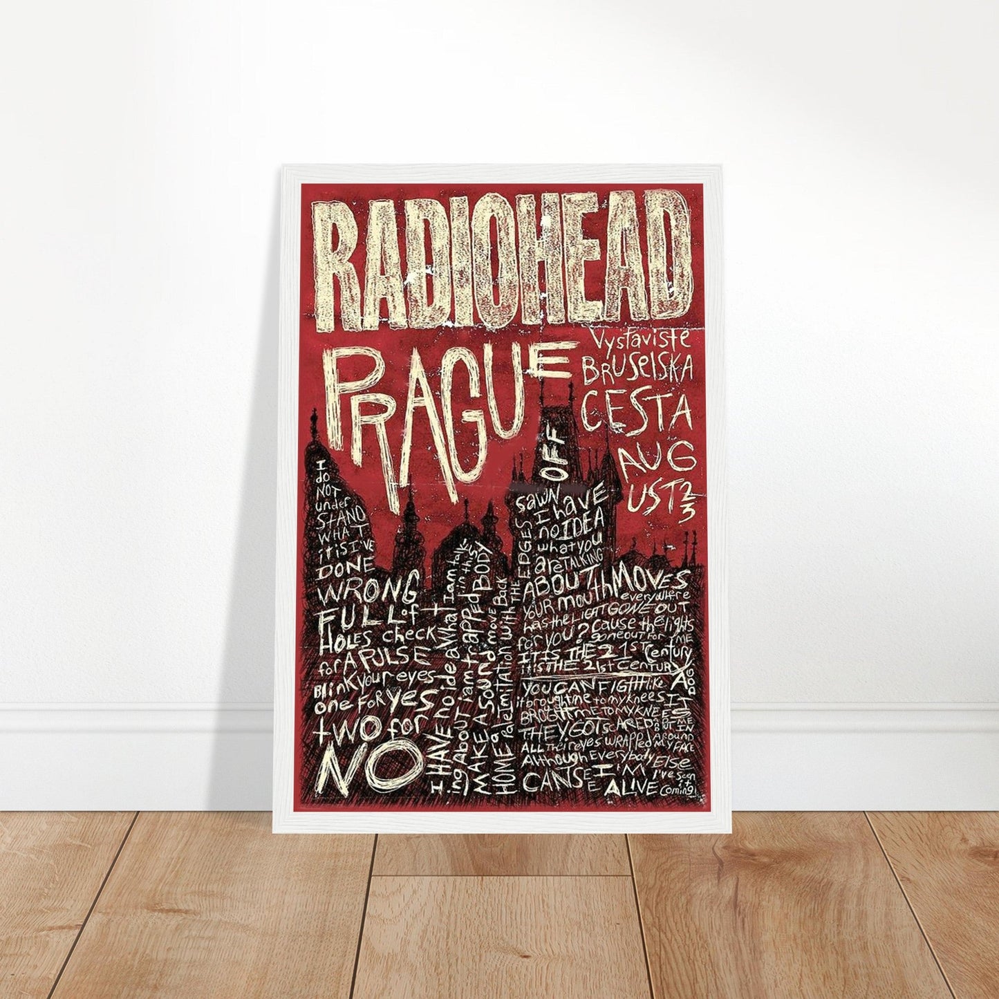 Radiohead Prague Vintage Poster reprint on Premium Poster Matte Paper - Posterify