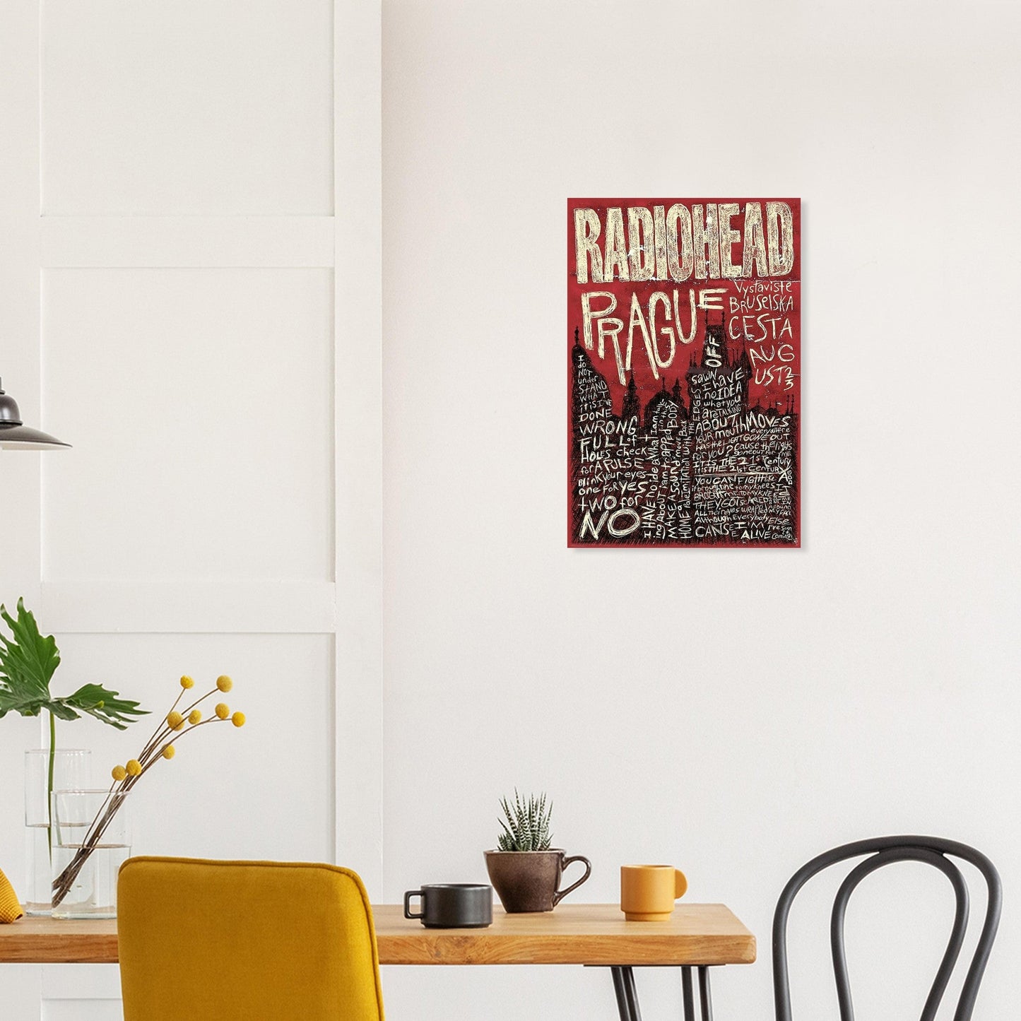 Radiohead Prague Vintage Poster reprint on Premium Poster Matte Paper - Posterify