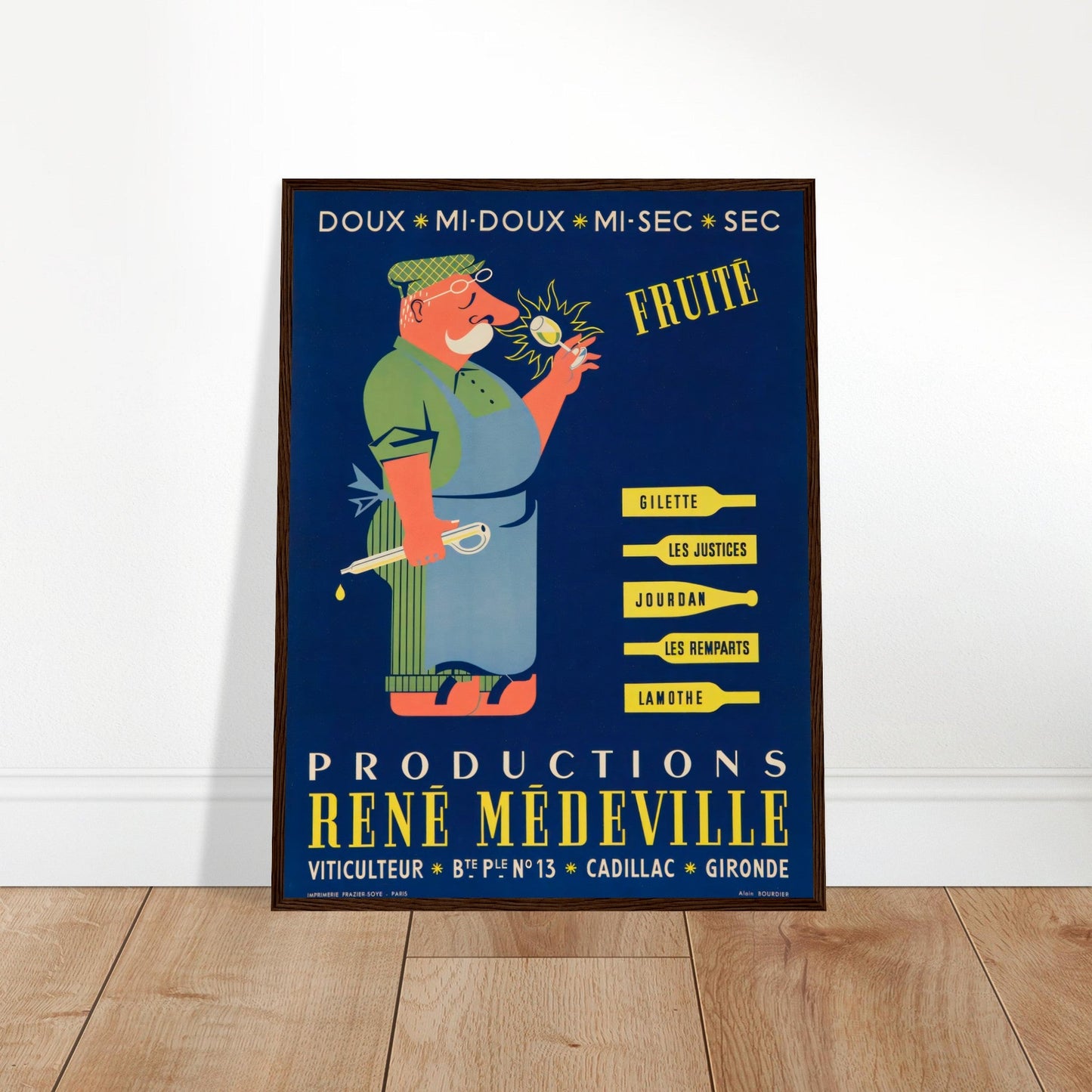 Rene Benneville Vintage Poster Reprint on Premium Matte Paper - Posterify