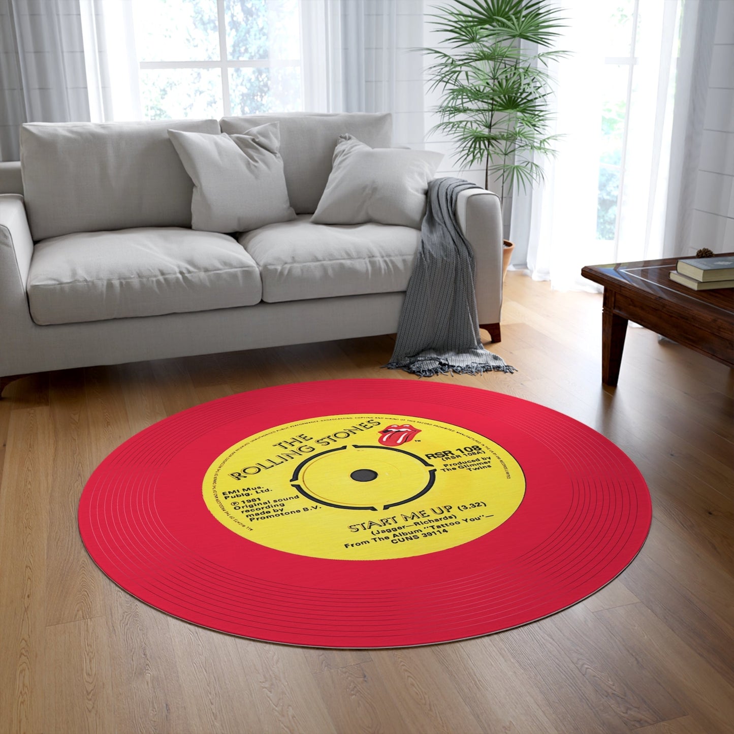 Rolling Stones, Start Me Up, Vinyl Record, Mat (Customize a mat on request) - Posterify