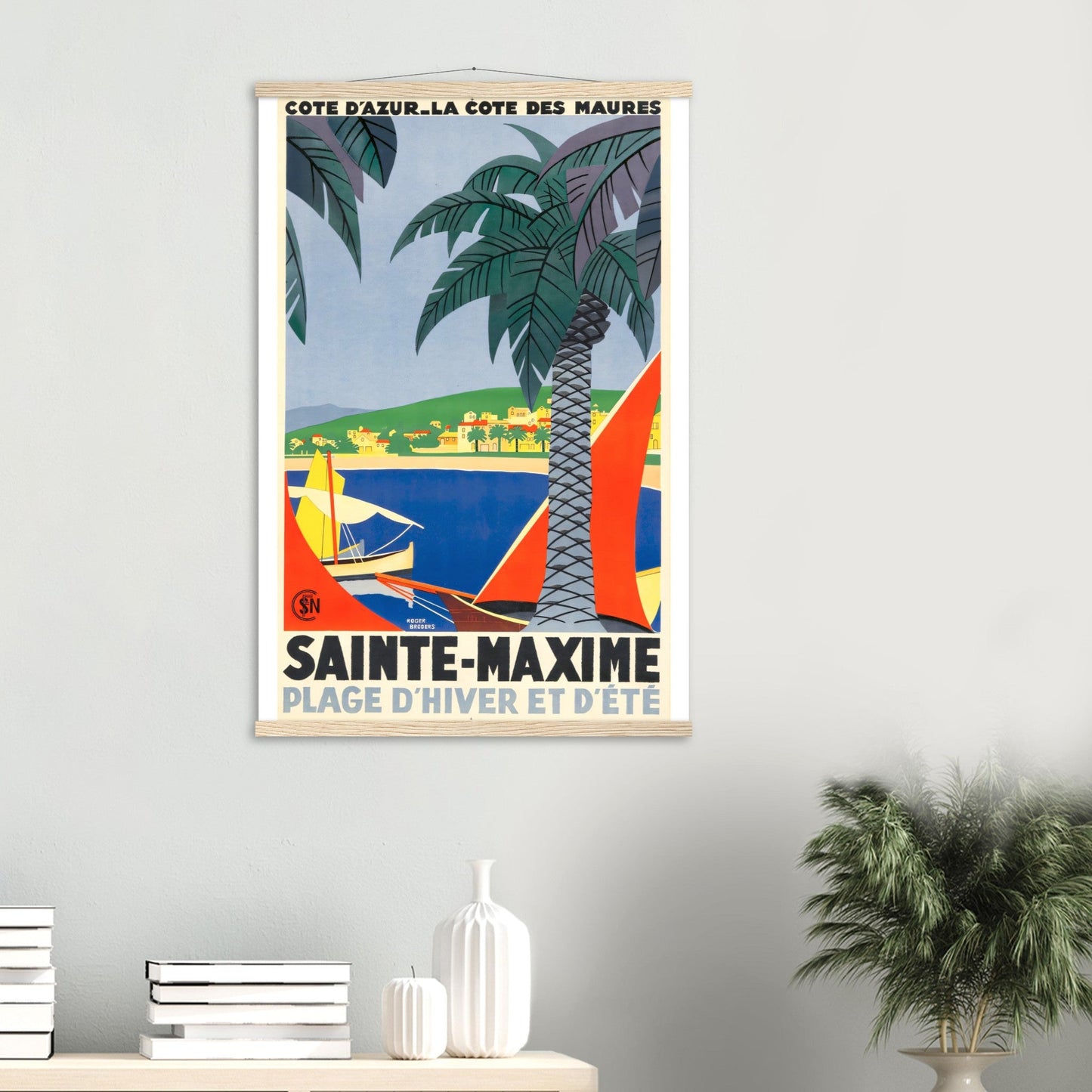 Sainte Maxime, Vintage Poster Reprint On Premium Matte Paper - Posterify