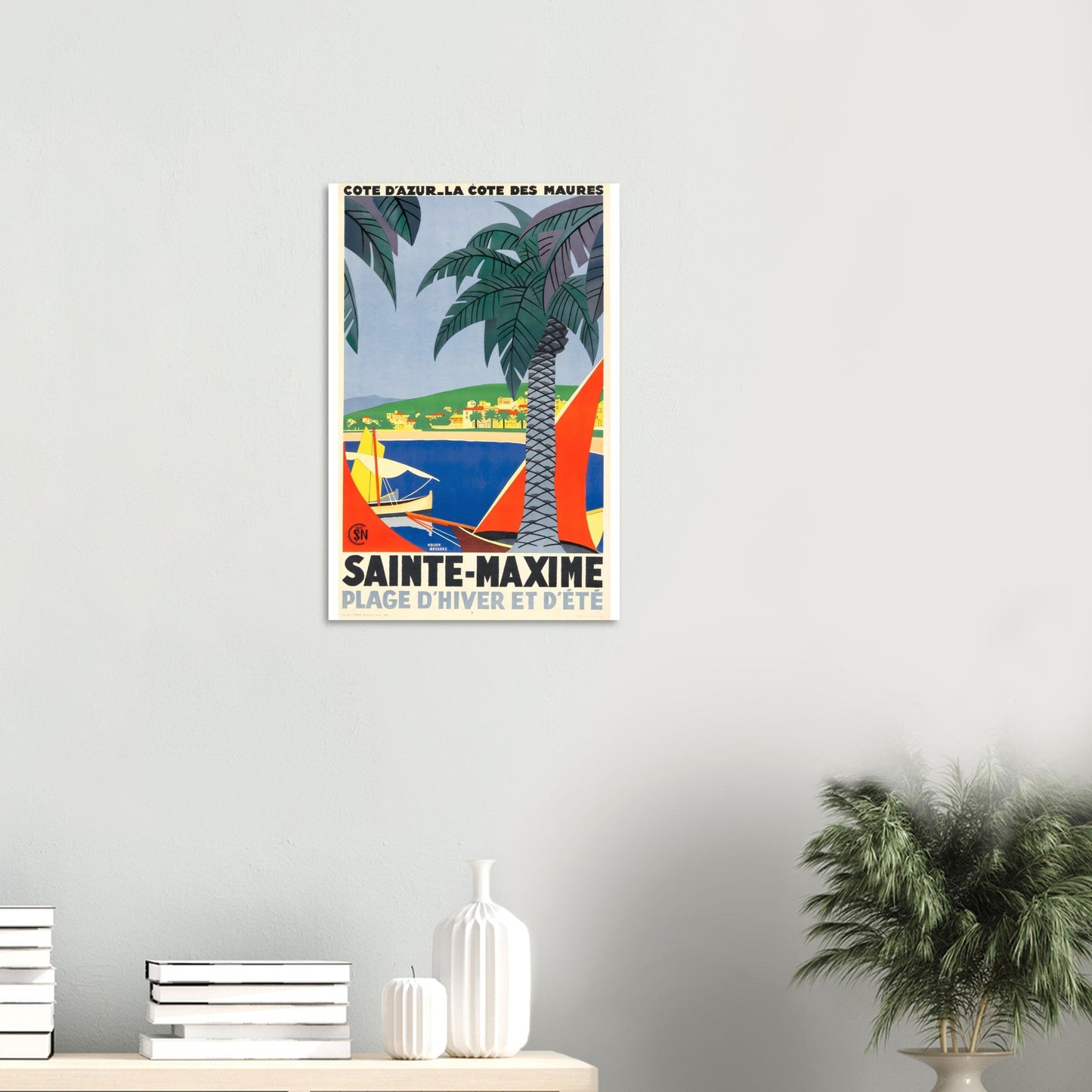 Sainte Maxime, Vintage Poster Reprint On Premium Matte Paper - Posterify