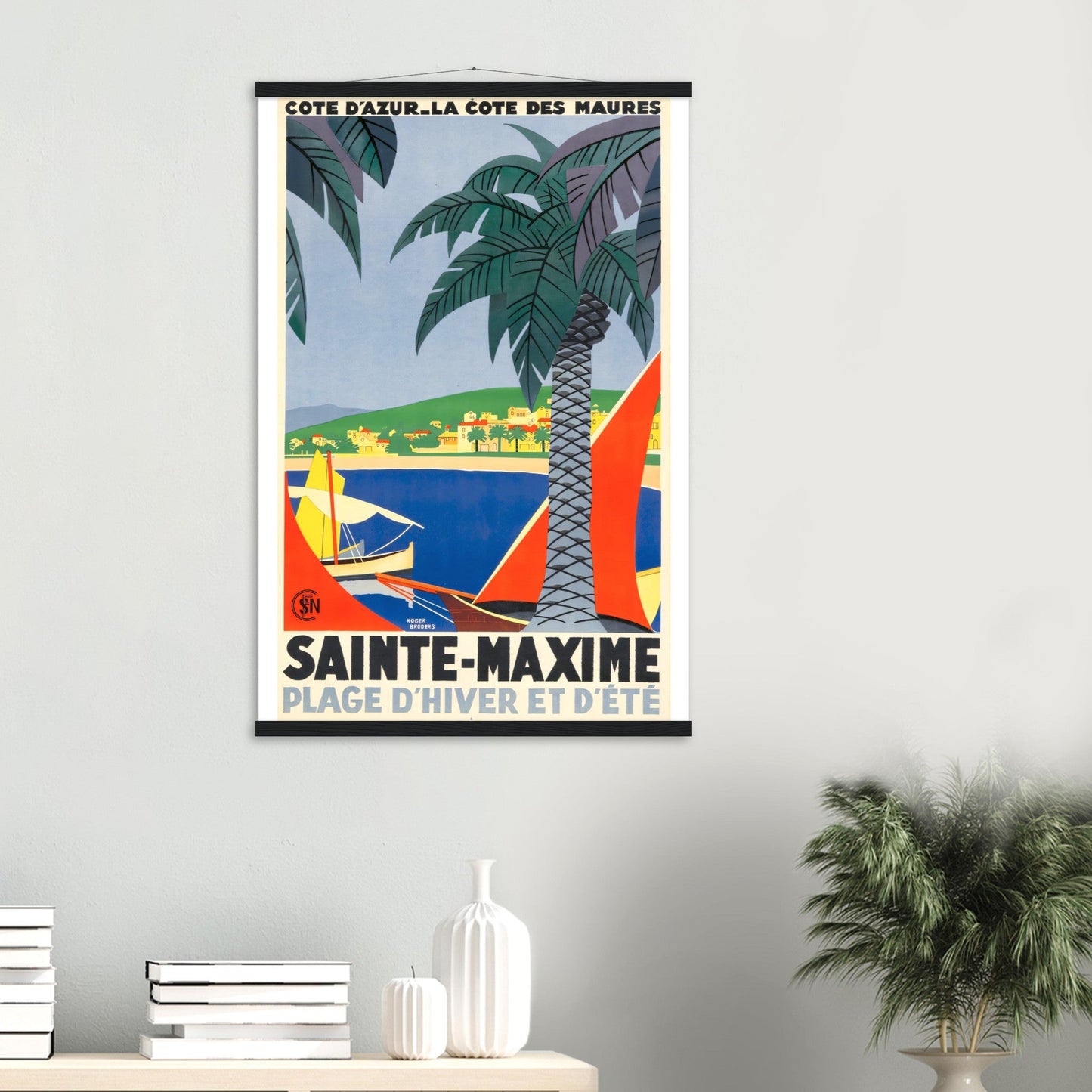 Sainte Maxime, Vintage Poster Reprint On Premium Matte Paper - Posterify