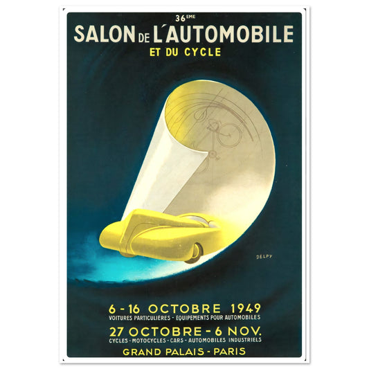 Salon de L’Automobile Vintage poster reprint on Premium Matte Paper - Posterify