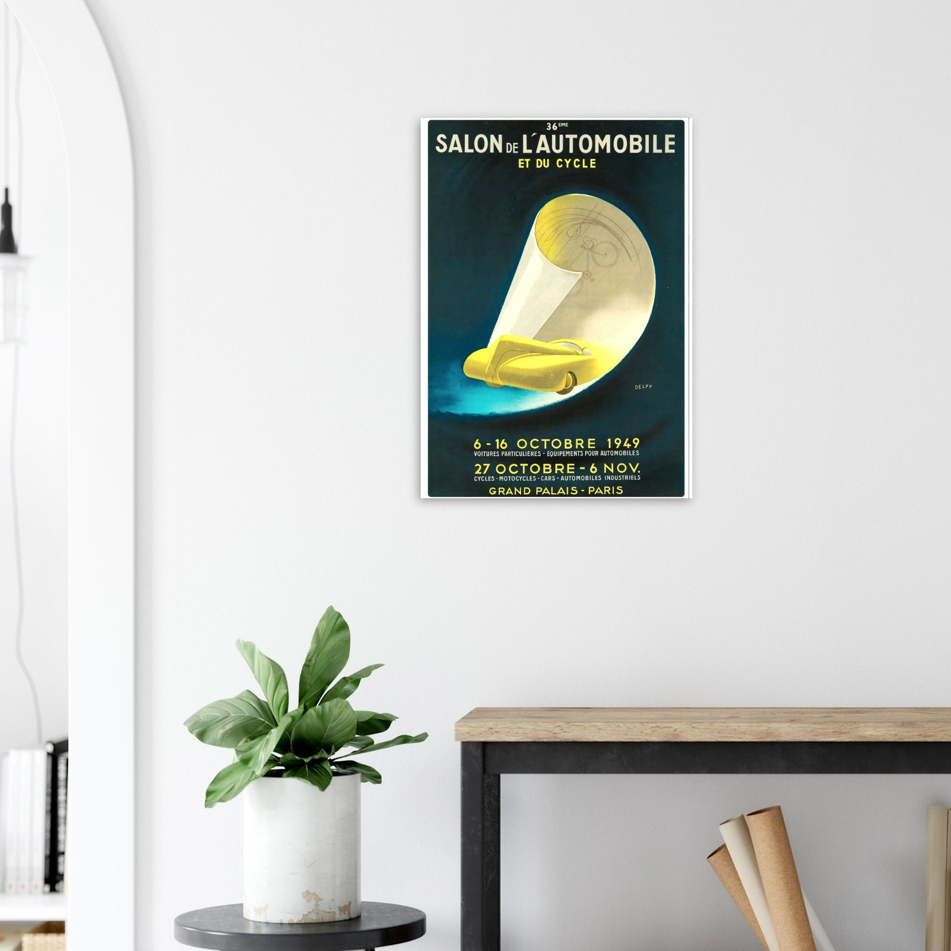 Salon de L’Automobile Vintage poster reprint on Premium Matte Paper - Posterify