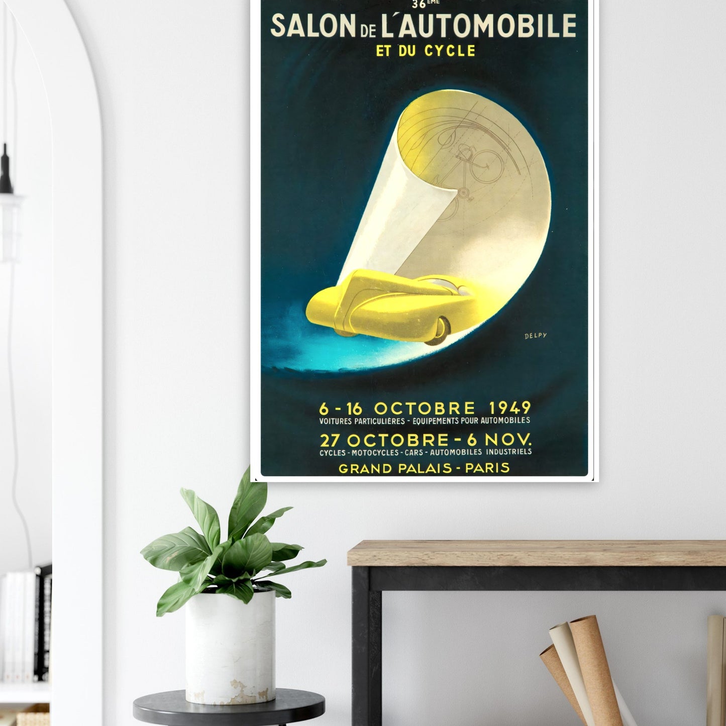 Salon de L’Automobile Vintage poster reprint on Premium Matte Paper - Posterify