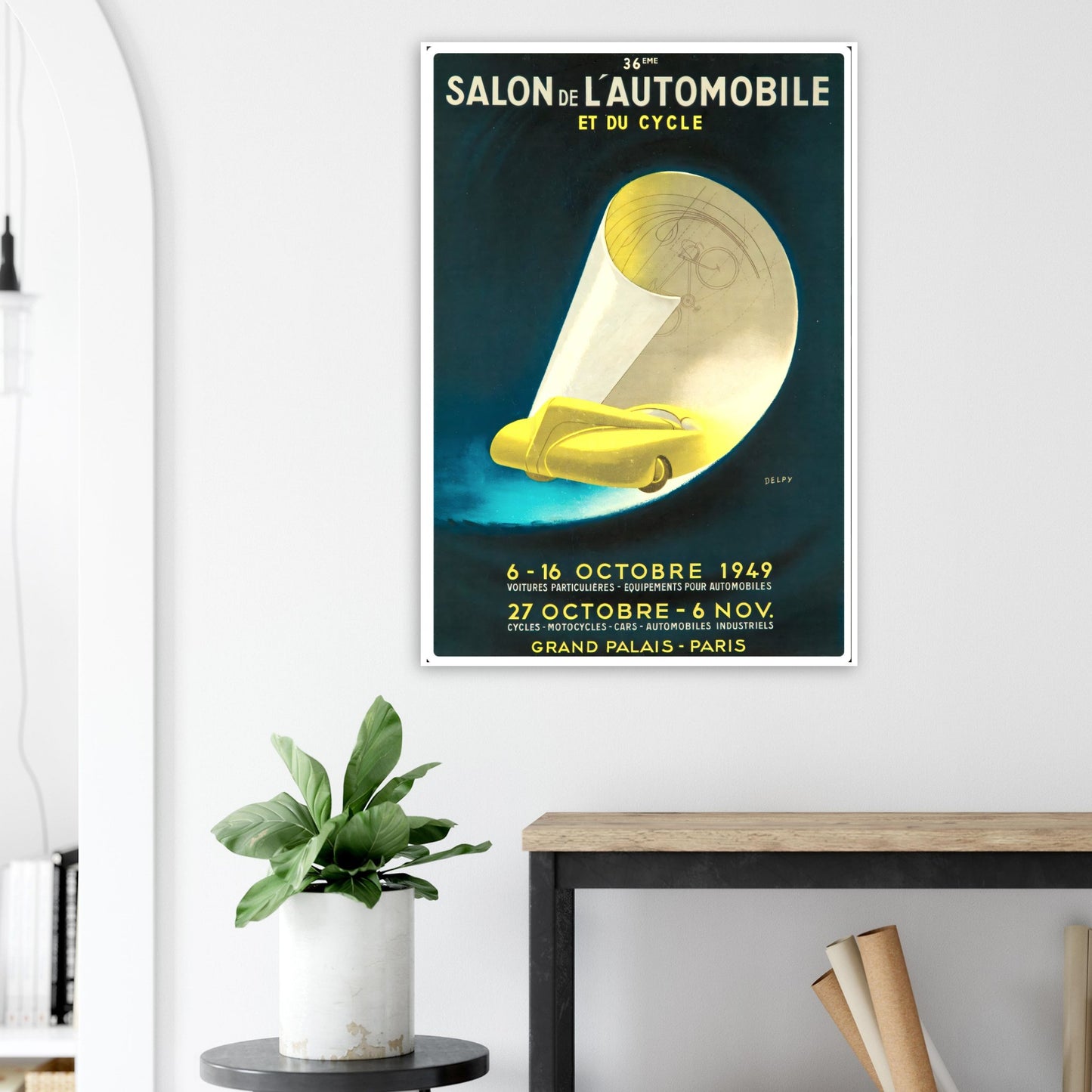 Salon de L’Automobile Vintage poster reprint on Premium Matte Paper - Posterify