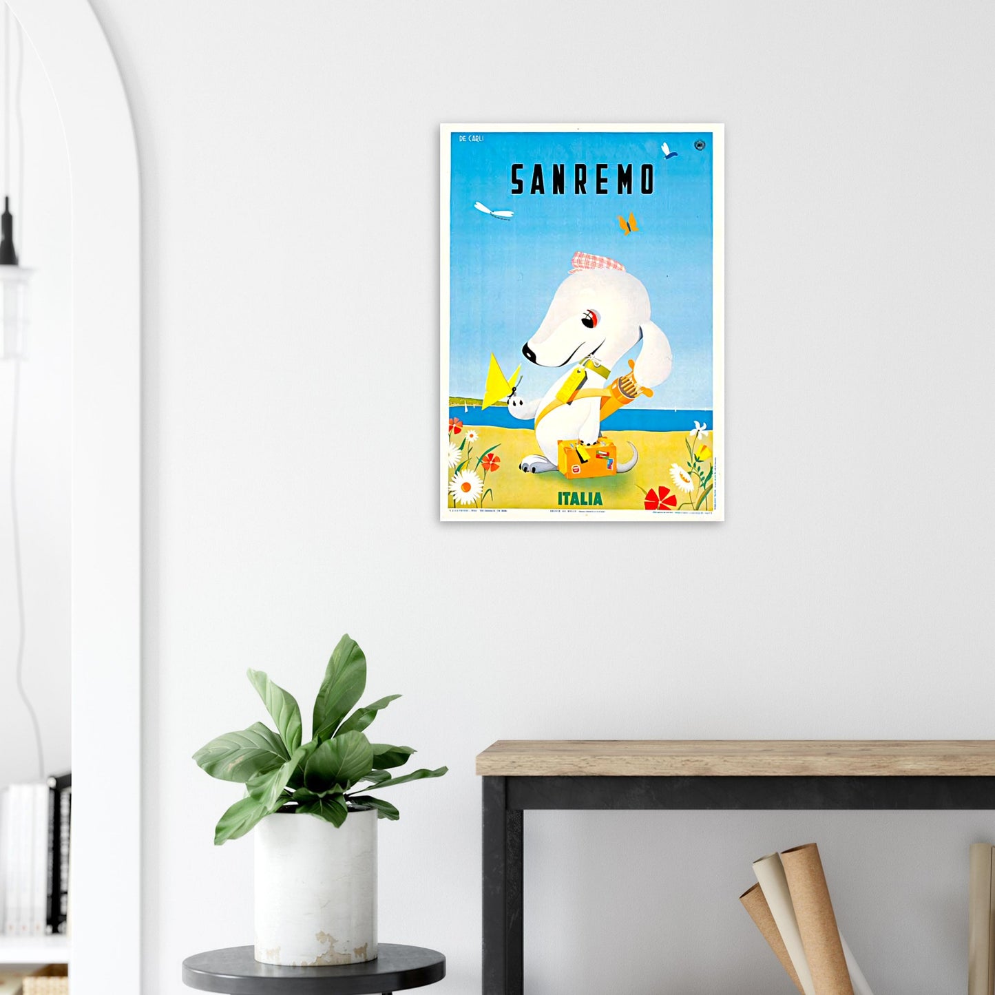 Sanremo Vintage poster reprint on Premium Matte Paper - Posterify