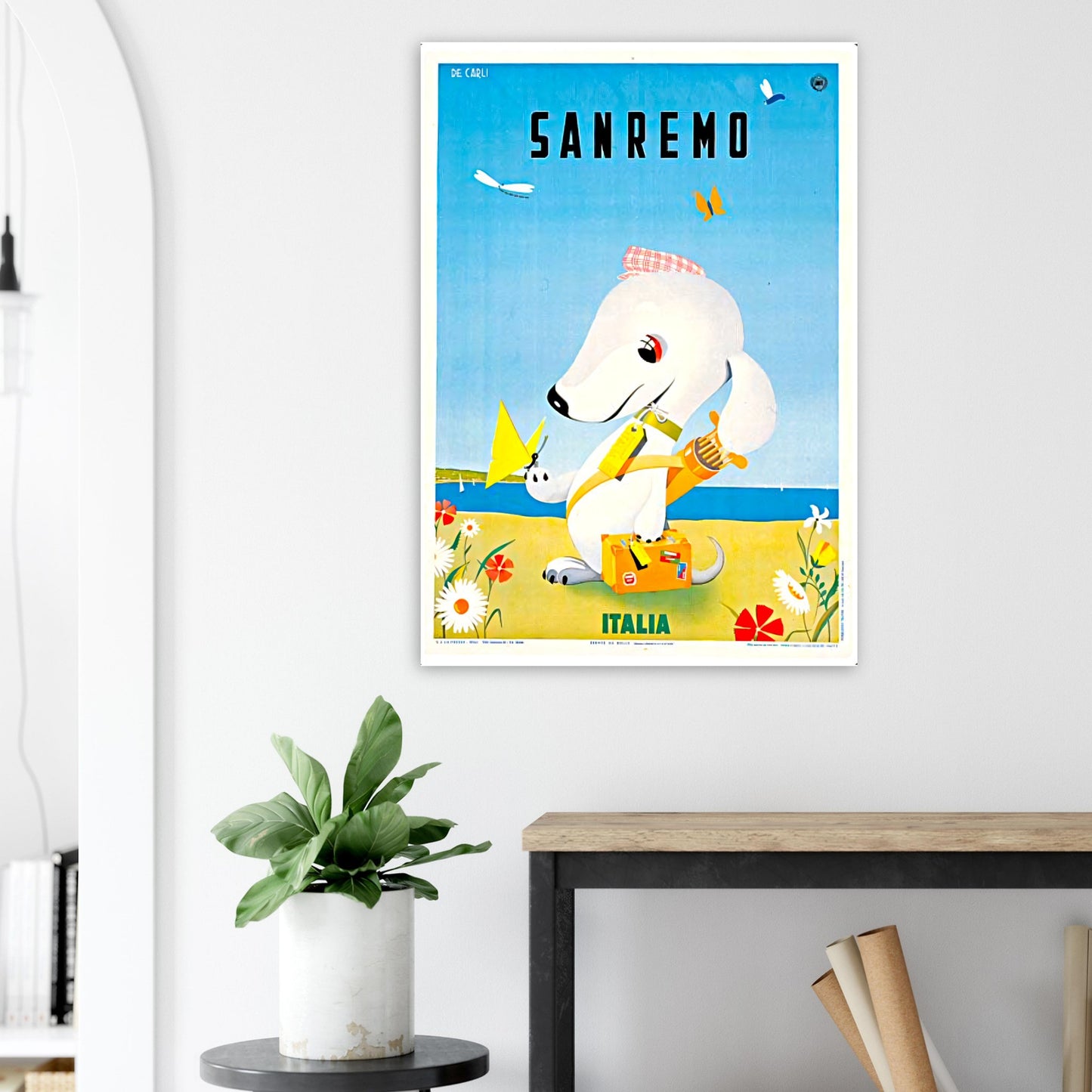 Sanremo Vintage poster reprint on Premium Matte Paper - Posterify