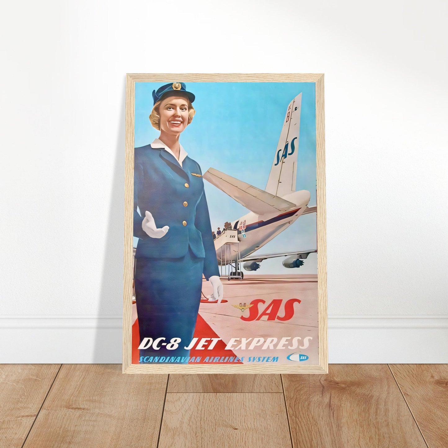 SAS Vintage Poster Reprint on Premium Matte Paper - Posterify