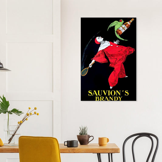 Sauvions Brandy Vintage Poster Reprint on Premium Matte Paper - Posterify