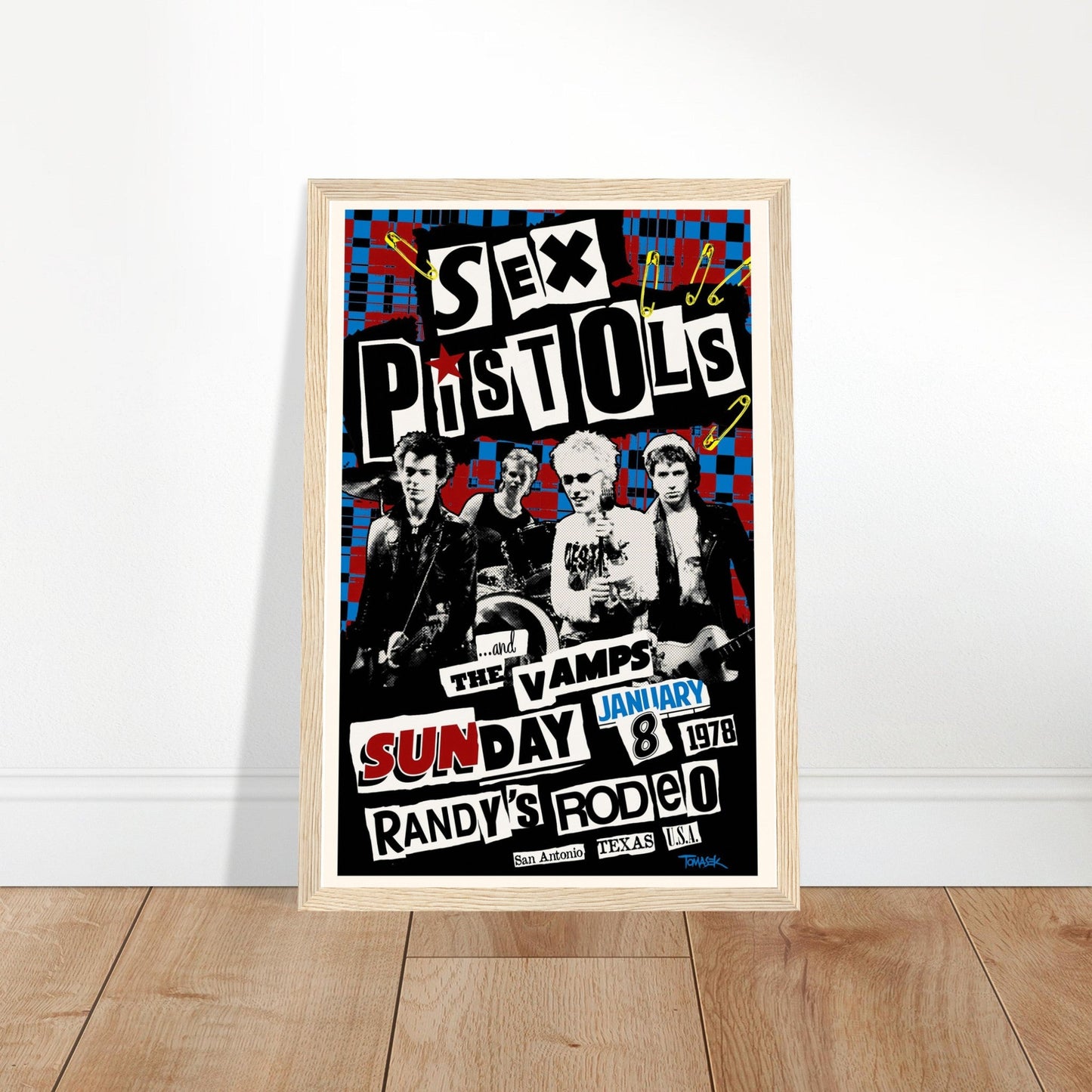 Six Pistols Vintage Reprint Poster on Premium Matte Paper - Posterify