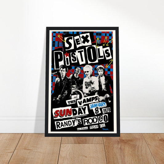 Six Pistols Vintage Reprint Poster on Premium Matte Paper - Posterify