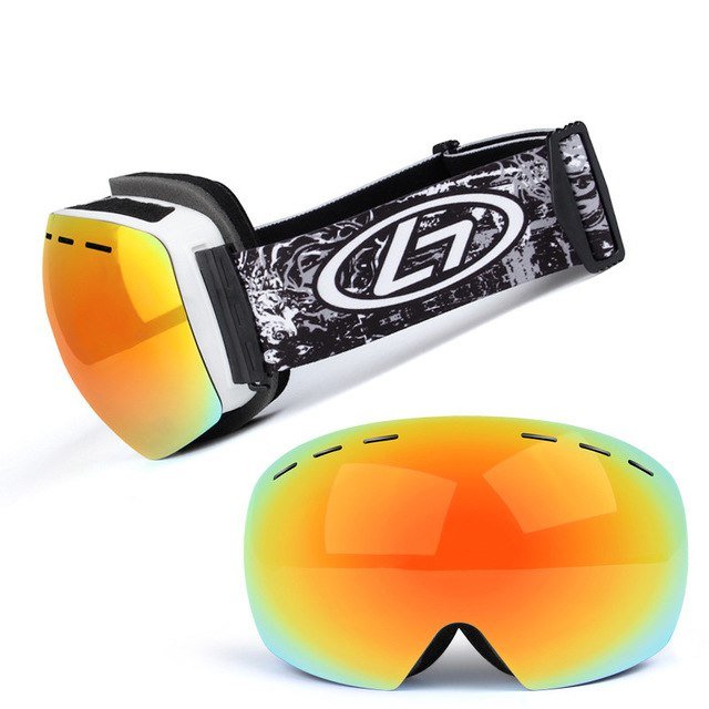 Ski Goggles Double Layers UV Anti - fog Big Ski Mask Glasses Skiing Snow Snowboard Goggles Men Women Ski Eyewear - Posterify