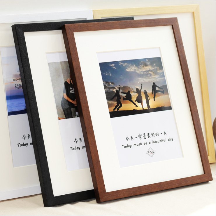 Solid wood picture frame, wall hanging 8k4ka3a4 36 "24 20" advertising poster mounting - Posterify