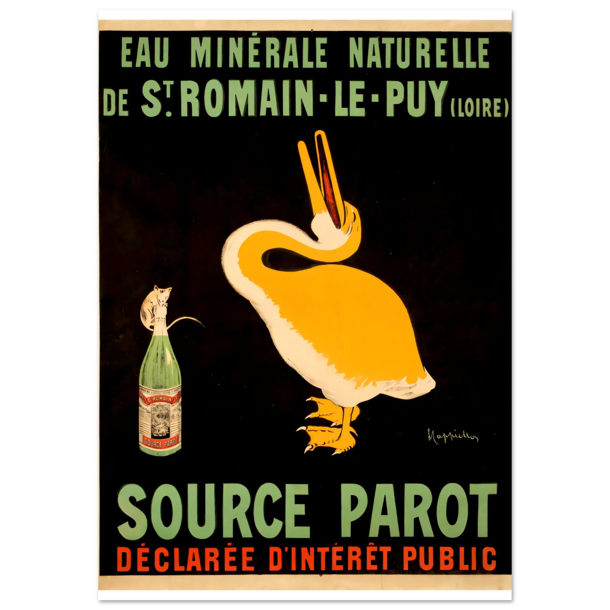 Source Parot Vintage poster reprint on Premium Matte Paper - Posterify