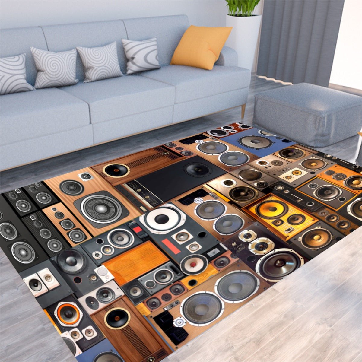 Speaker Wall Floor Mat - Posterify