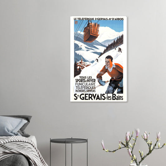 St Gervais Vintage Poster Reprint On Premium Matte Paper - Posterify