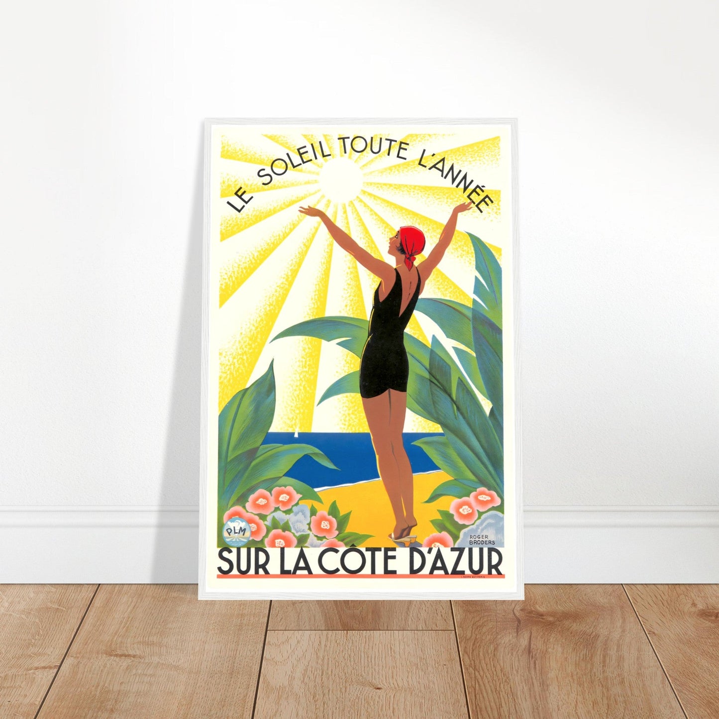 Sur La Côte d'Azur Vintage Poster Reprint on Premium Matte Paper - Posterify