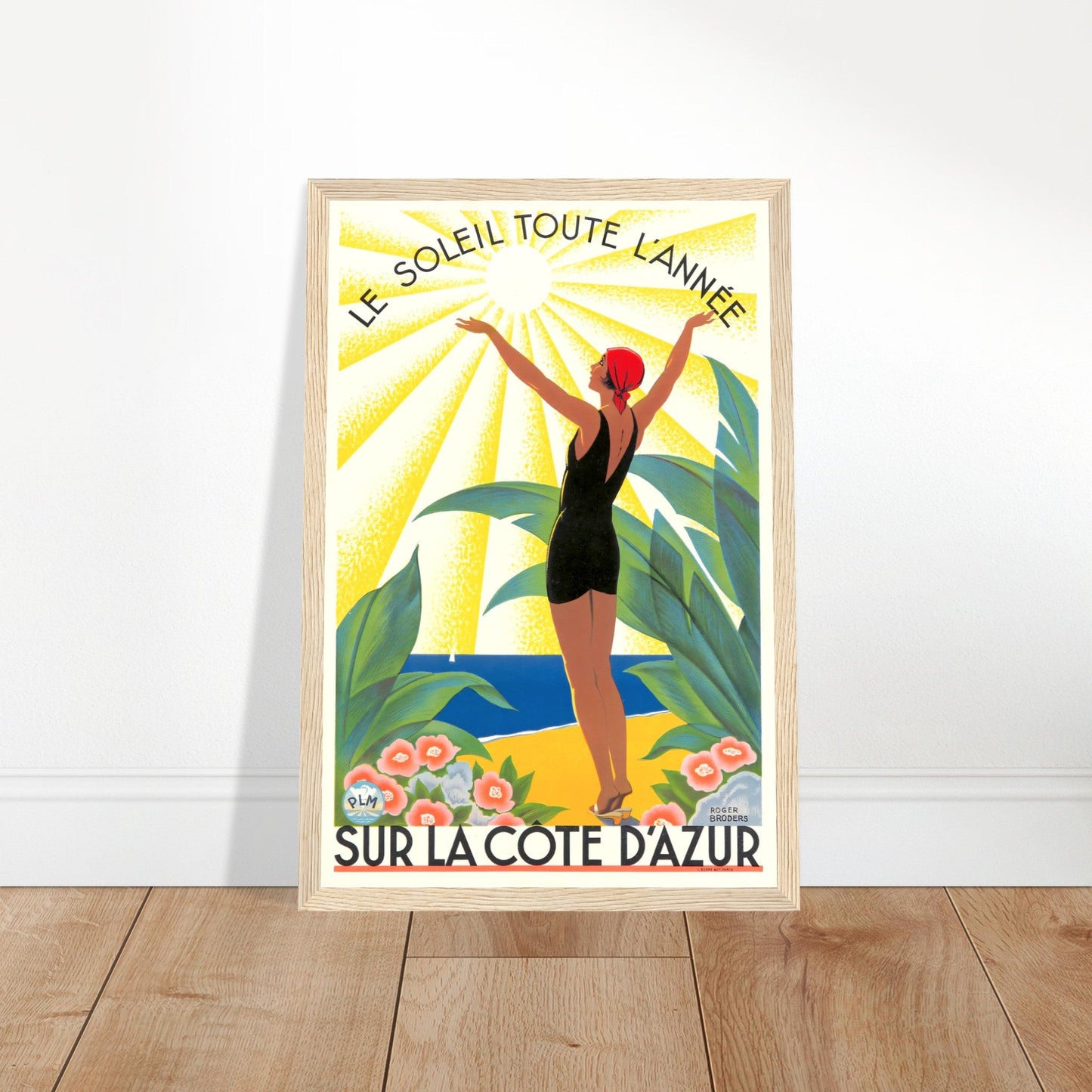 Sur La Côte d'Azur Vintage Poster Reprint on Premium Matte Paper - Posterify