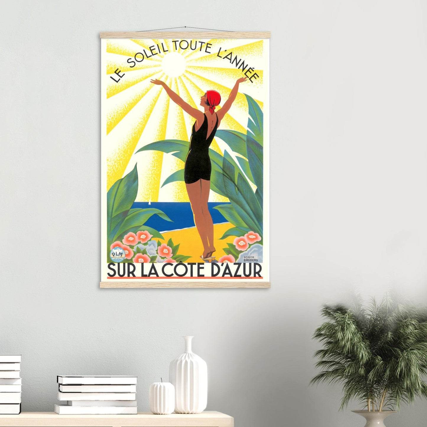 Sur La Côte d'Azur Vintage Poster Reprint on Premium Matte Paper - Posterify