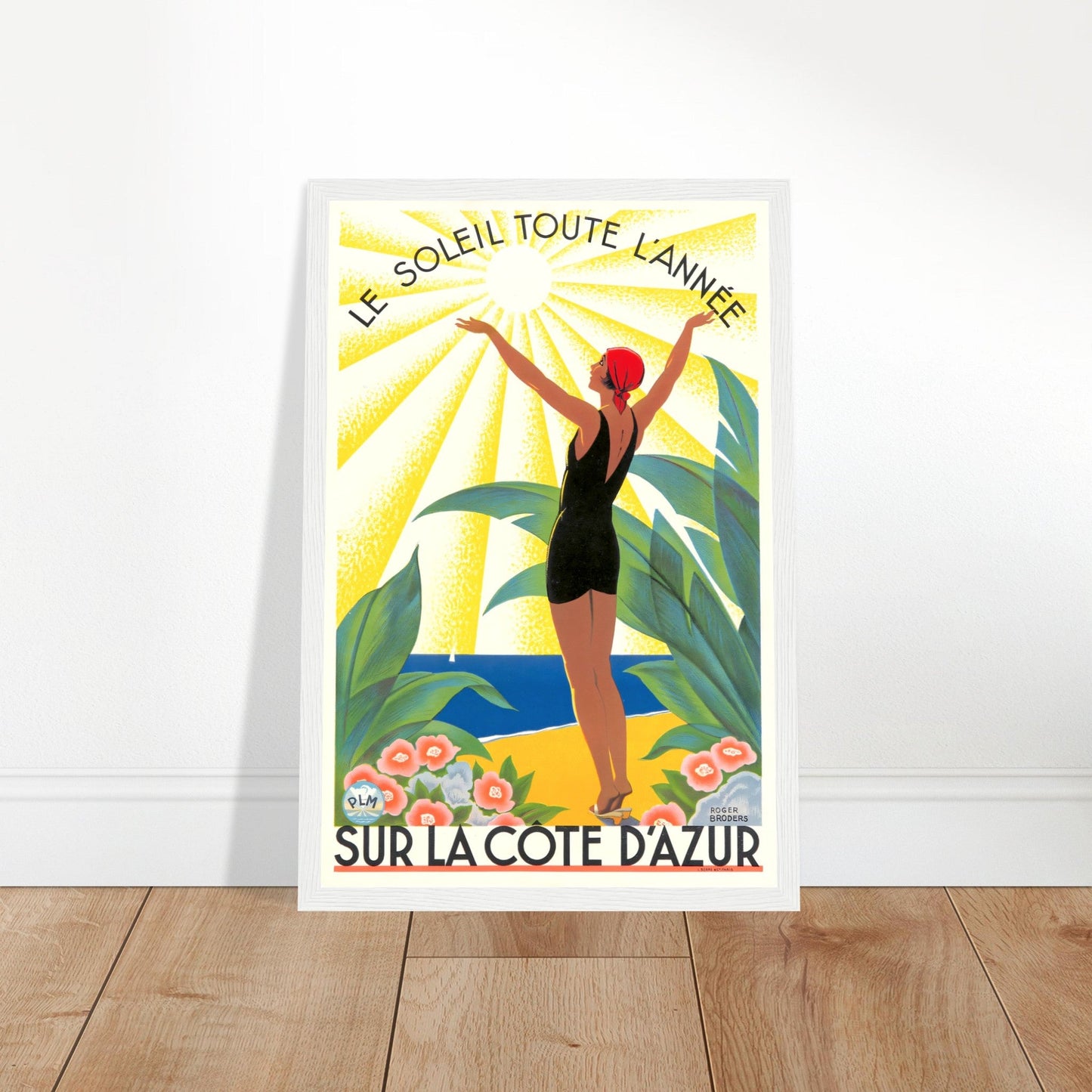 Sur La Côte d'Azur Vintage Poster Reprint on Premium Matte Paper - Posterify