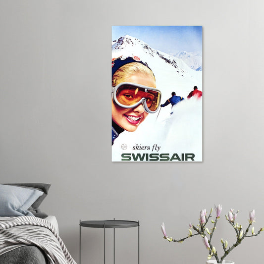 Swiss Air Vintage Reprint Poster Wall art - Posterify