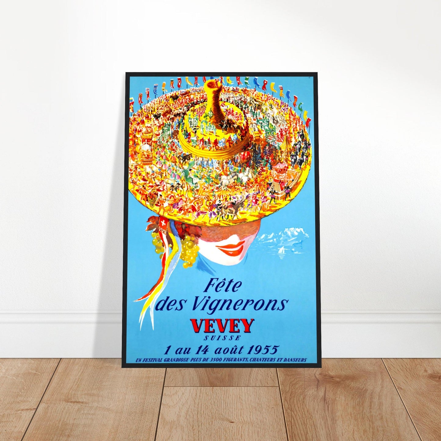 Swiss Wine Festival 1955 Wall art - Posterify