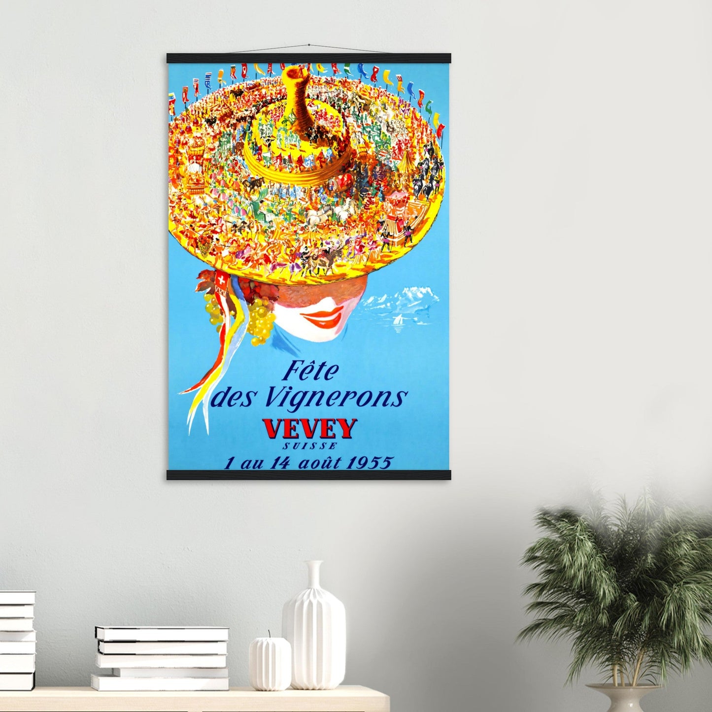 Swiss Wine Festival 1955 Wall art - Posterify