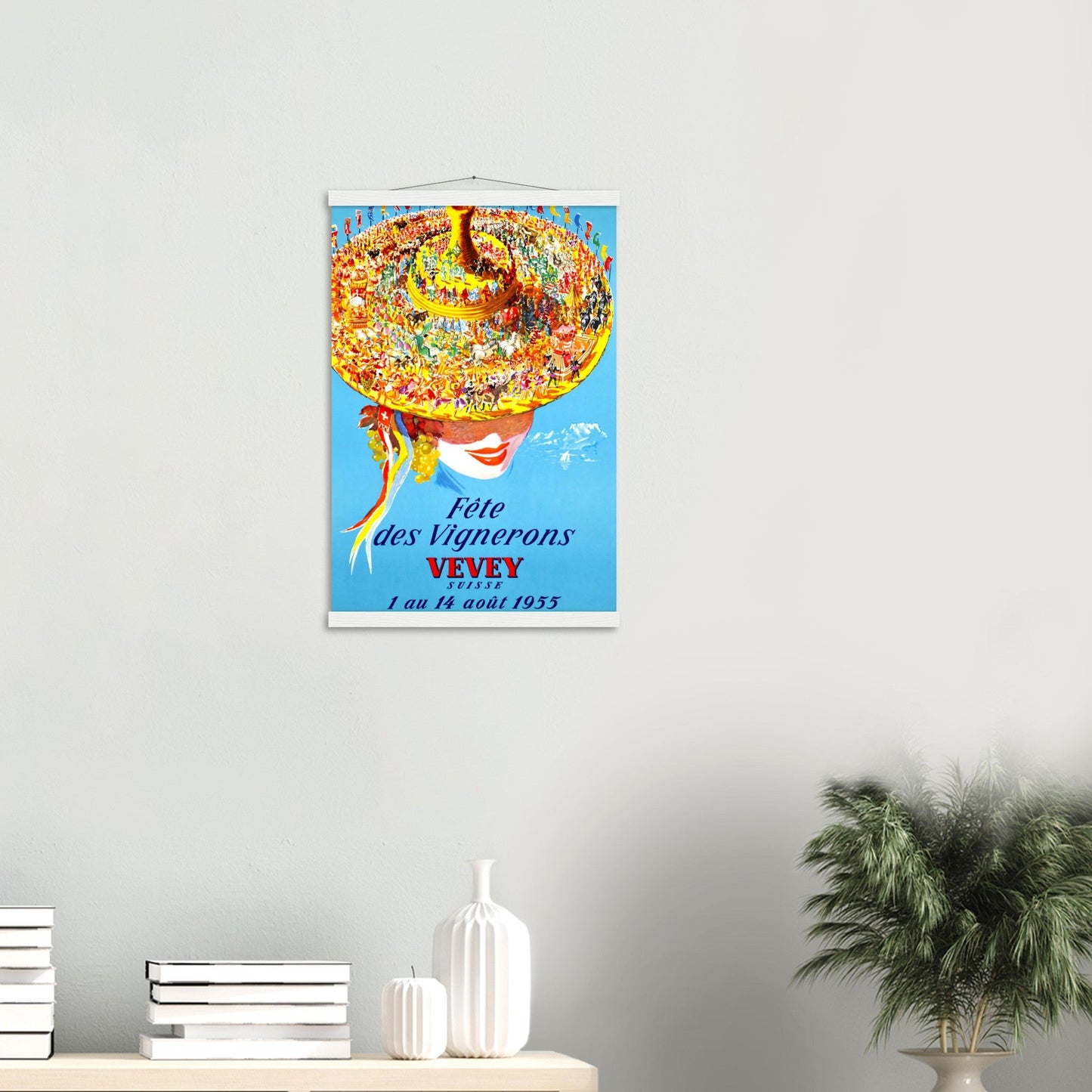 Swiss Wine Festival 1955 Wall art - Posterify