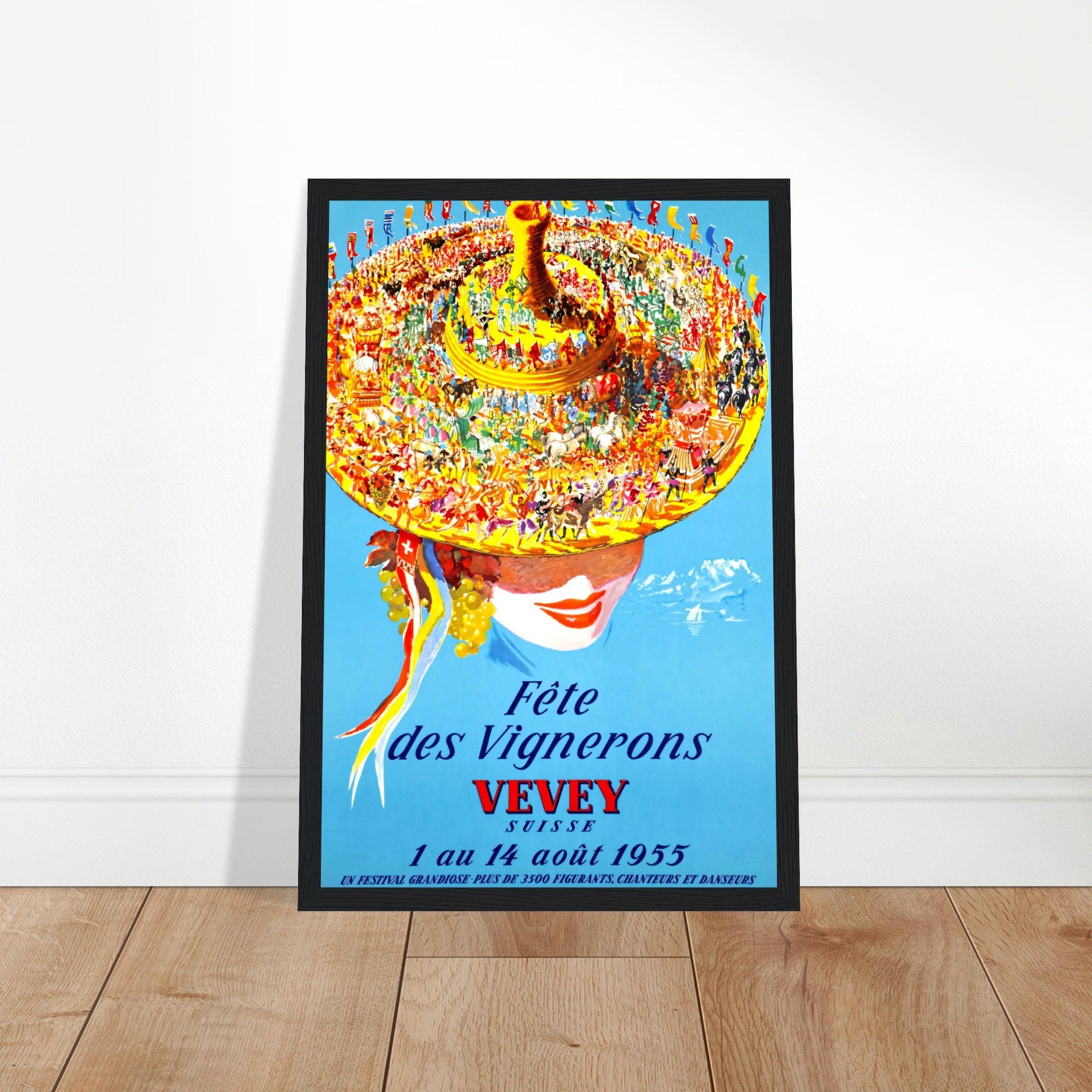 Swiss Wine Festival 1955 Wall art - Posterify