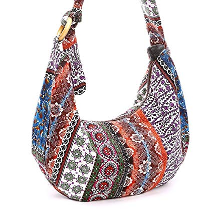 Thai Hobo Crossbody Bag Shoulder Bag Messenger Bag Hippie Boho Bohemian Purse - Posterify