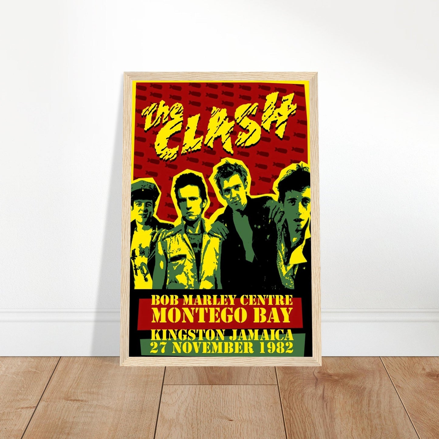 The Clash Vintage Poster Reprint on Premium Matte Paper - Posterify