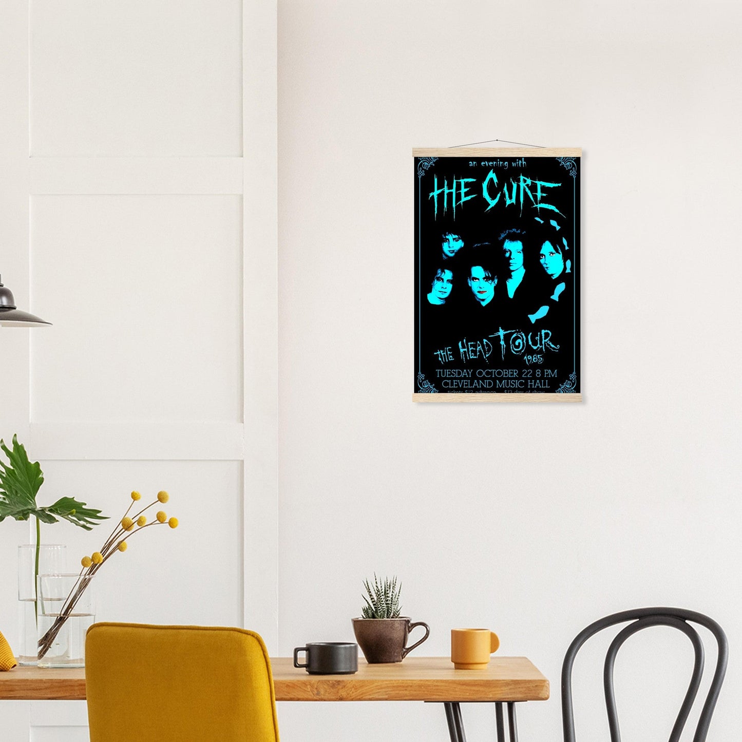 The Cure Vintage Poster Reprint on Premium Matte Paper - Posterify