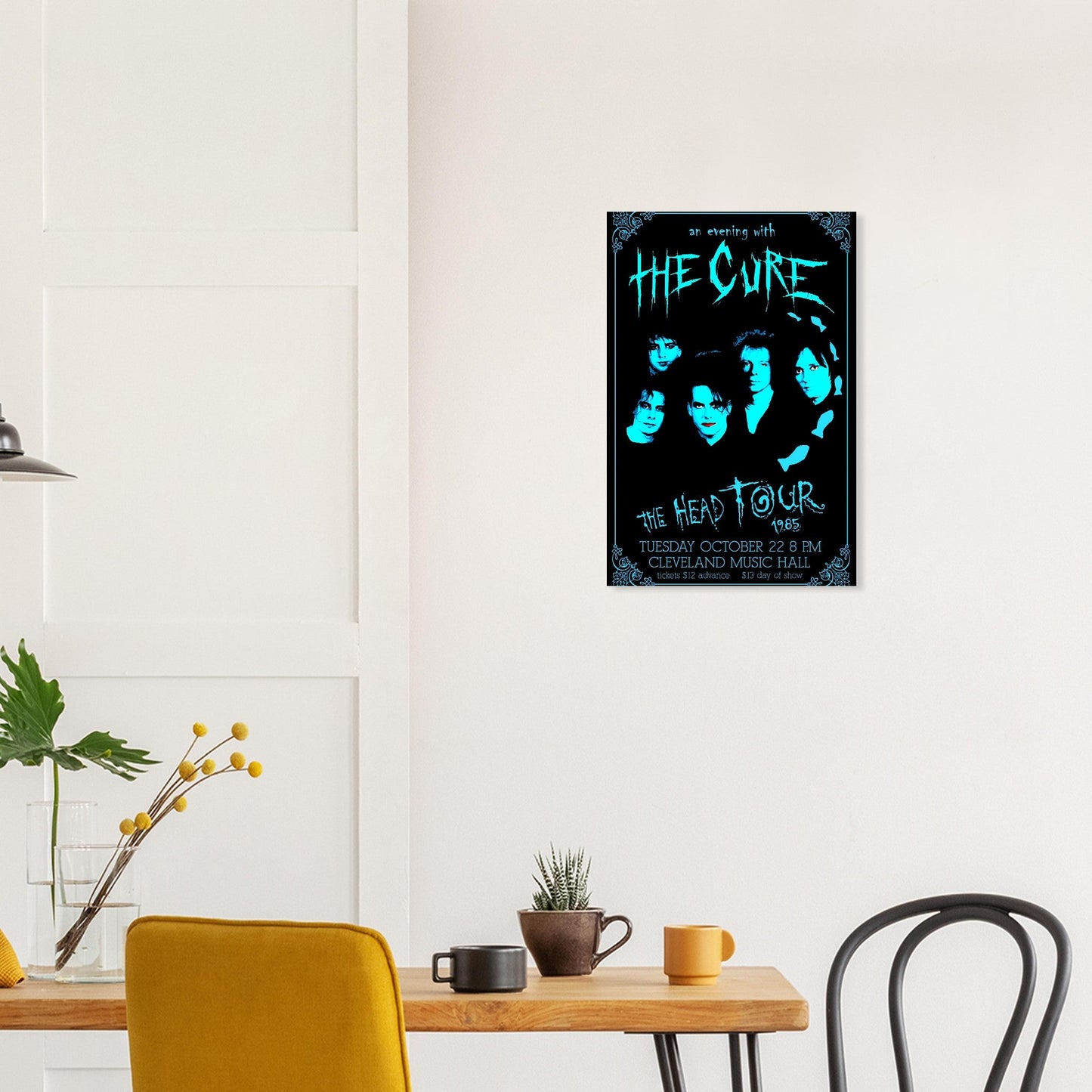 The Cure Vintage Poster Reprint on Premium Matte Paper - Posterify