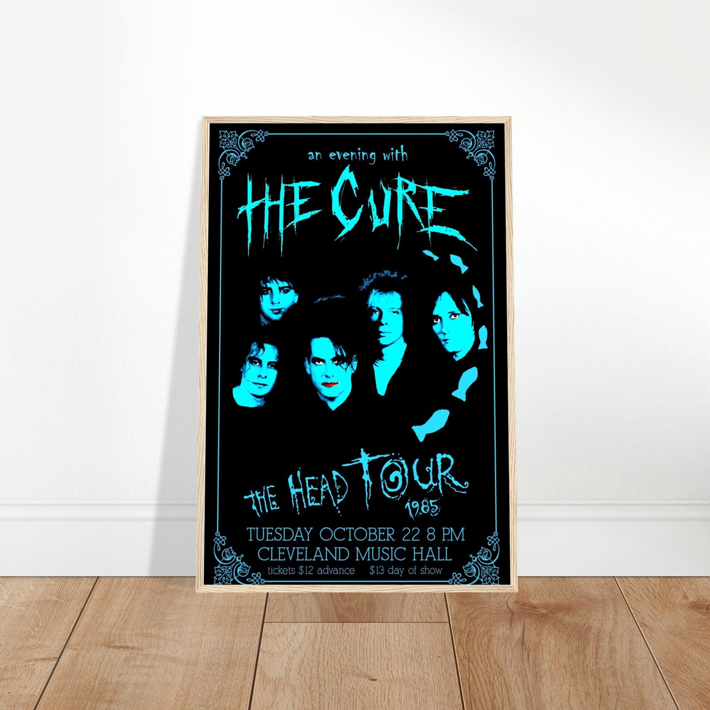 The Cure Vintage Poster Reprint on Premium Matte Paper - Posterify