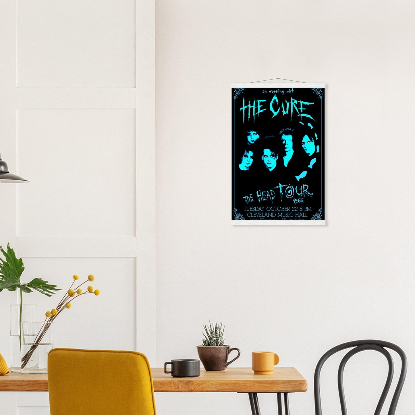 The Cure Vintage Poster Reprint on Premium Matte Paper - Posterify