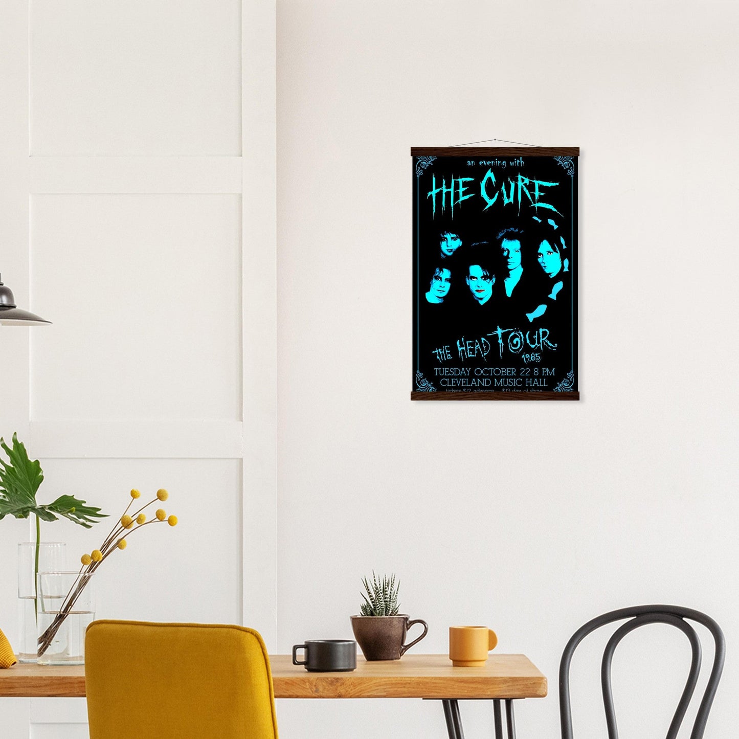 The Cure Vintage Poster Reprint on Premium Matte Paper - Posterify