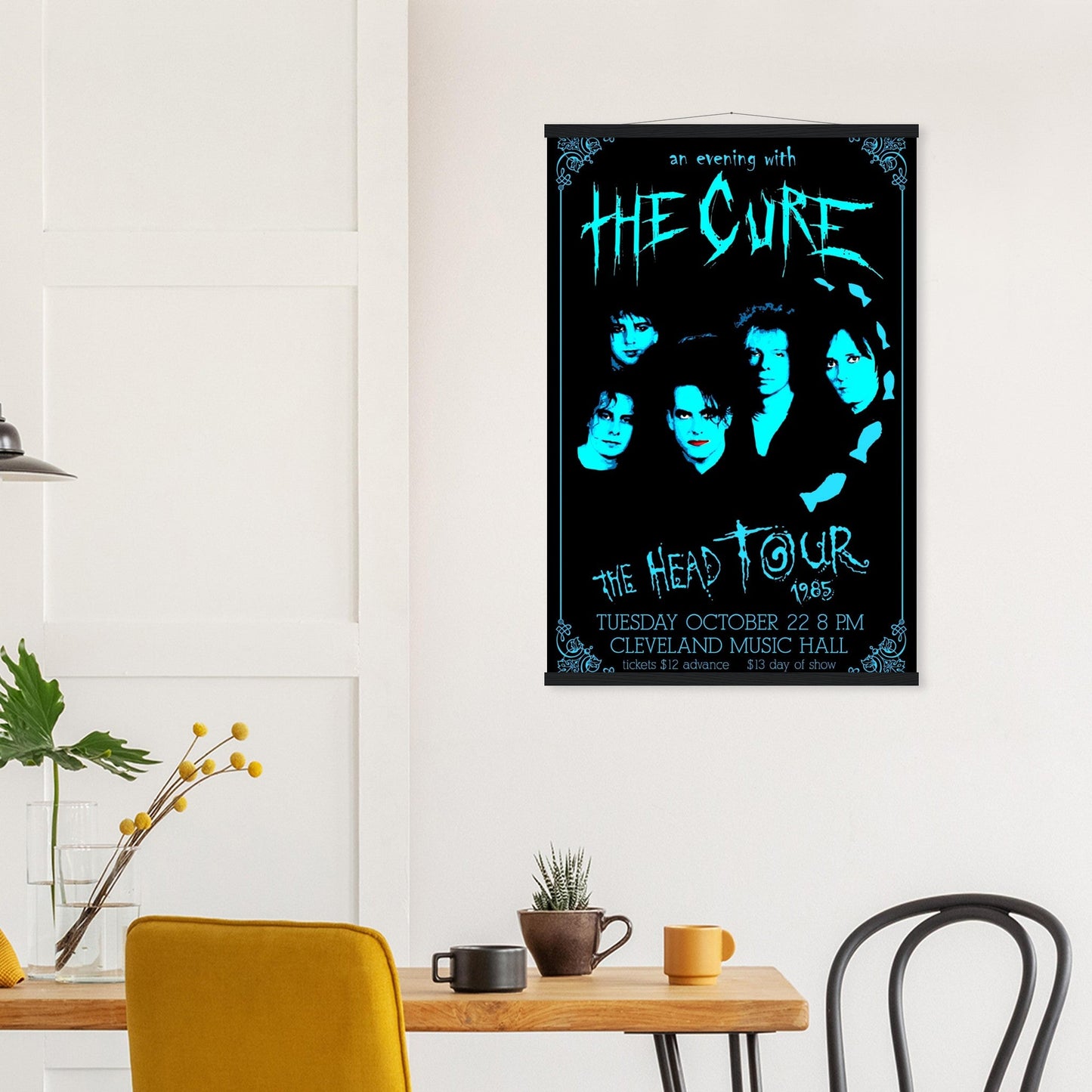 The Cure Vintage Poster Reprint on Premium Matte Paper - Posterify