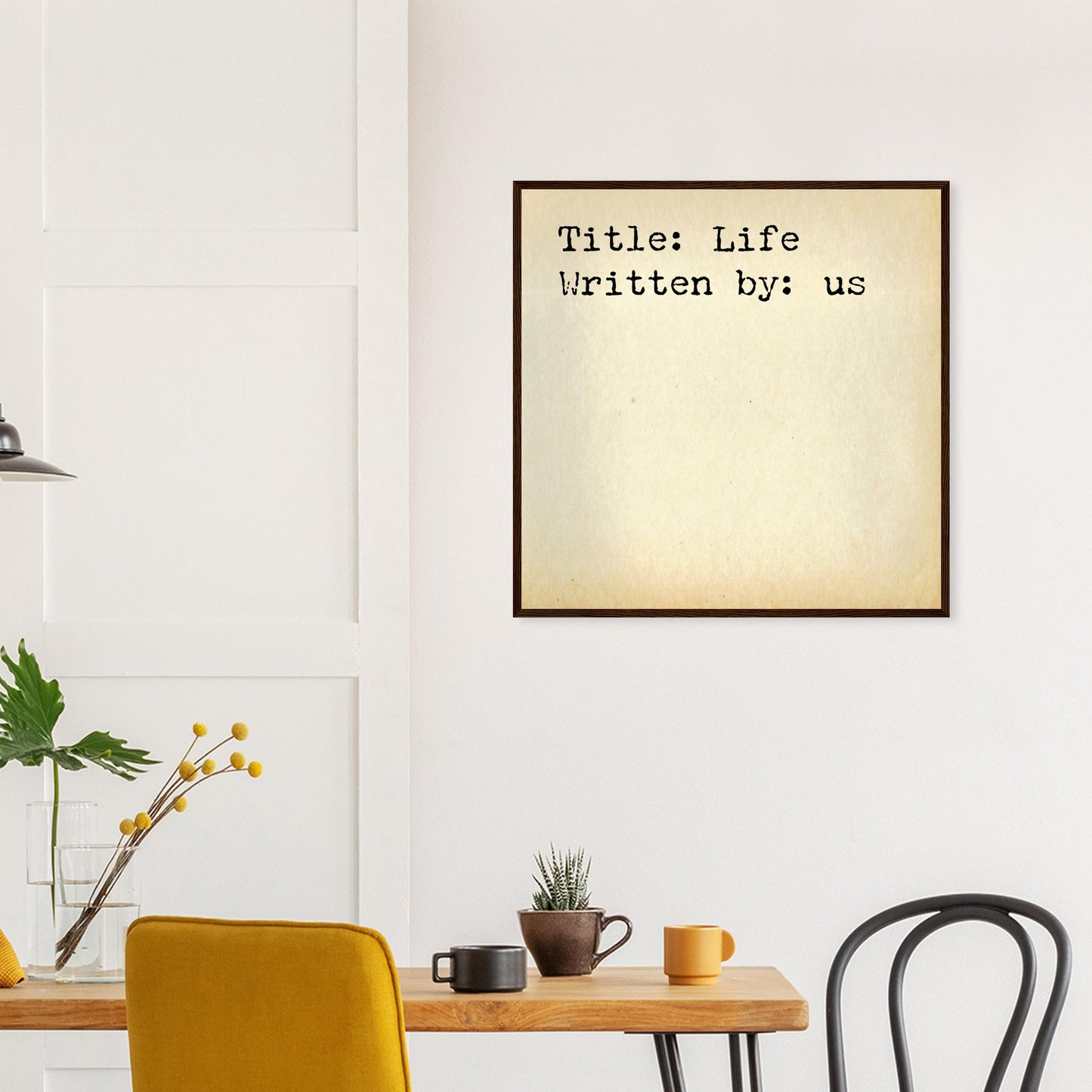 Title: Life, Written by: us, Wall art - Posterify