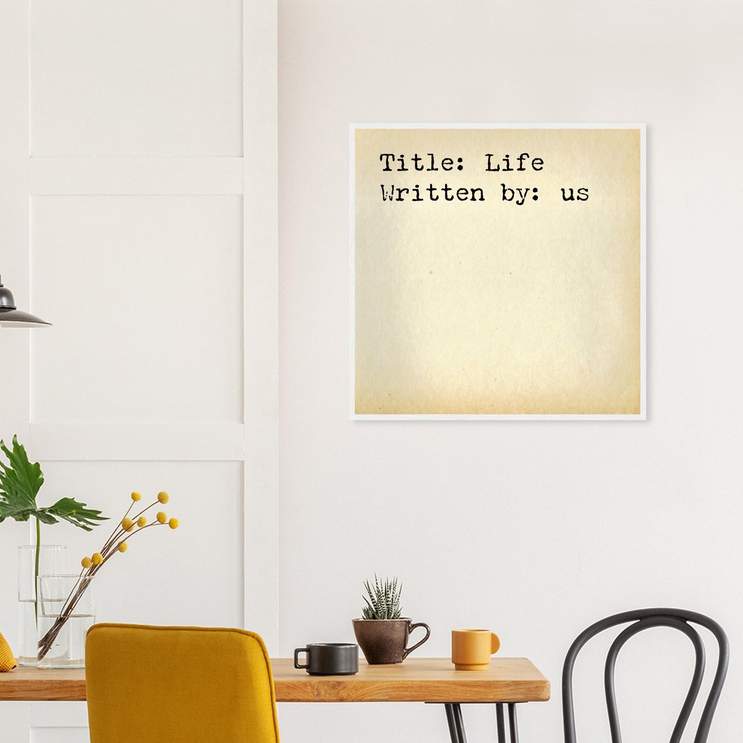 Title: Life, Written by: us, Wall art - Posterify