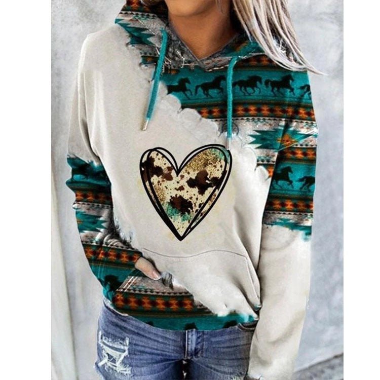 Top Autumn and Winter New Women's National Style Printed Sweater - Posterify