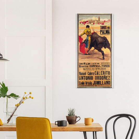 Toros En Palma 1954, Mallorca, Canvas Print - Posterify