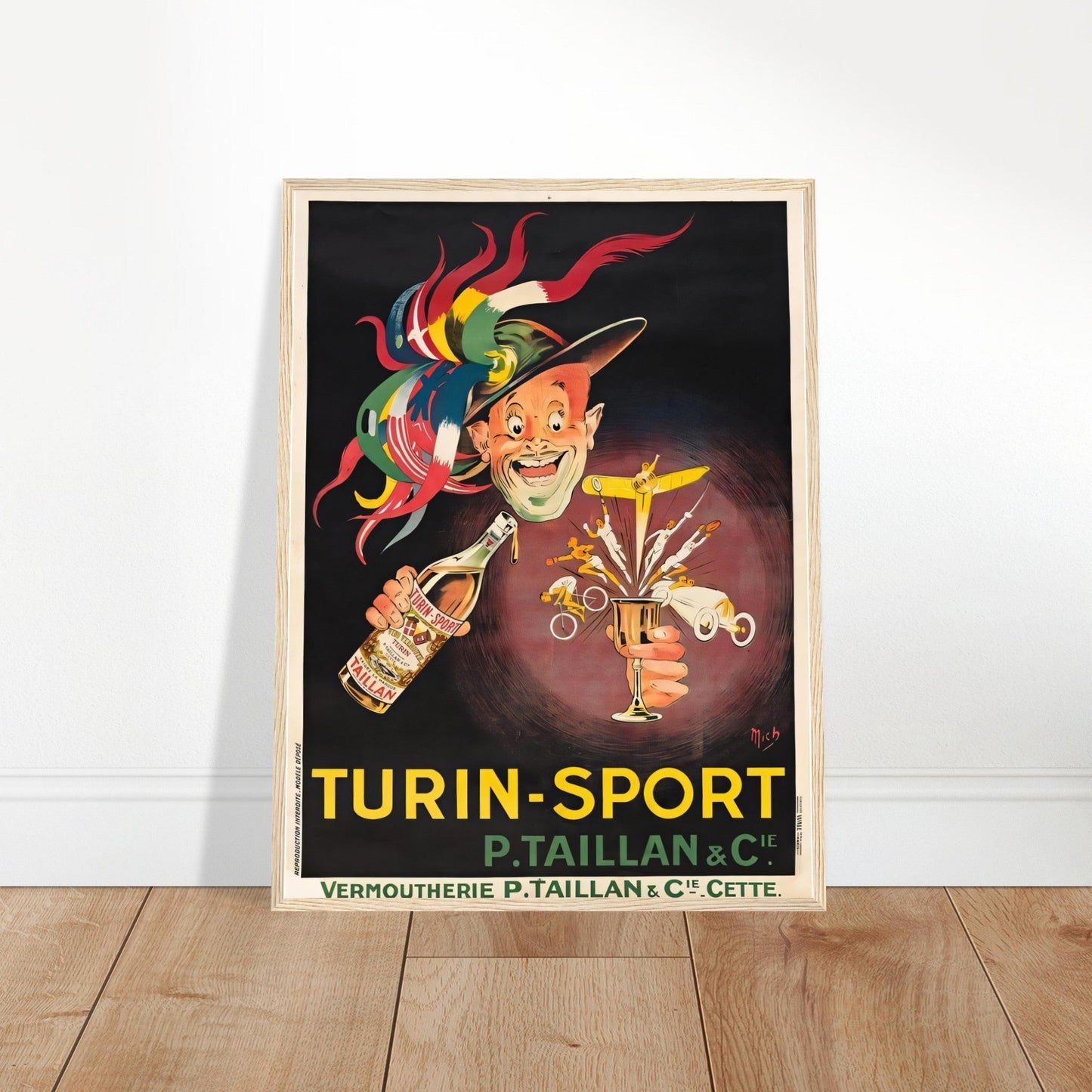 Turin Vintage Poster Reprint on Premium Matte Paper - Posterify