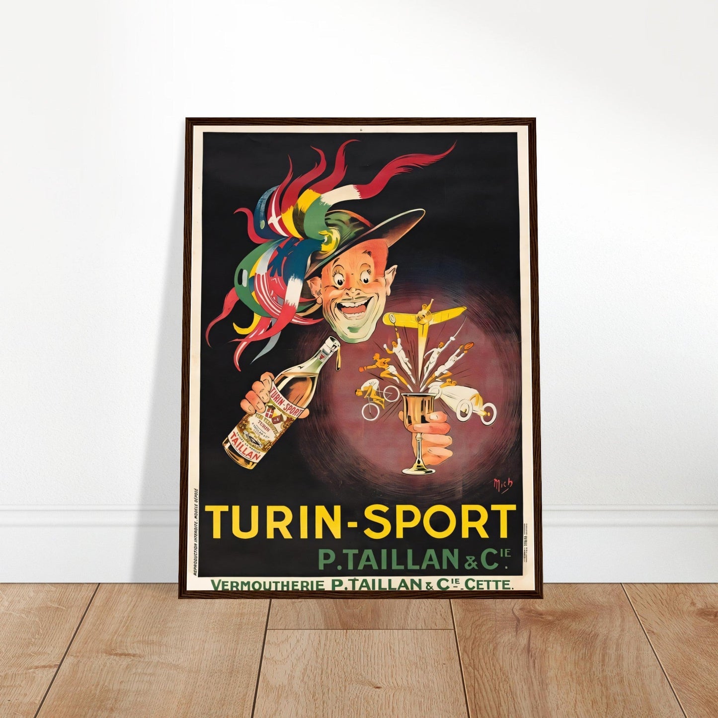 Turin Vintage Poster Reprint on Premium Matte Paper - Posterify